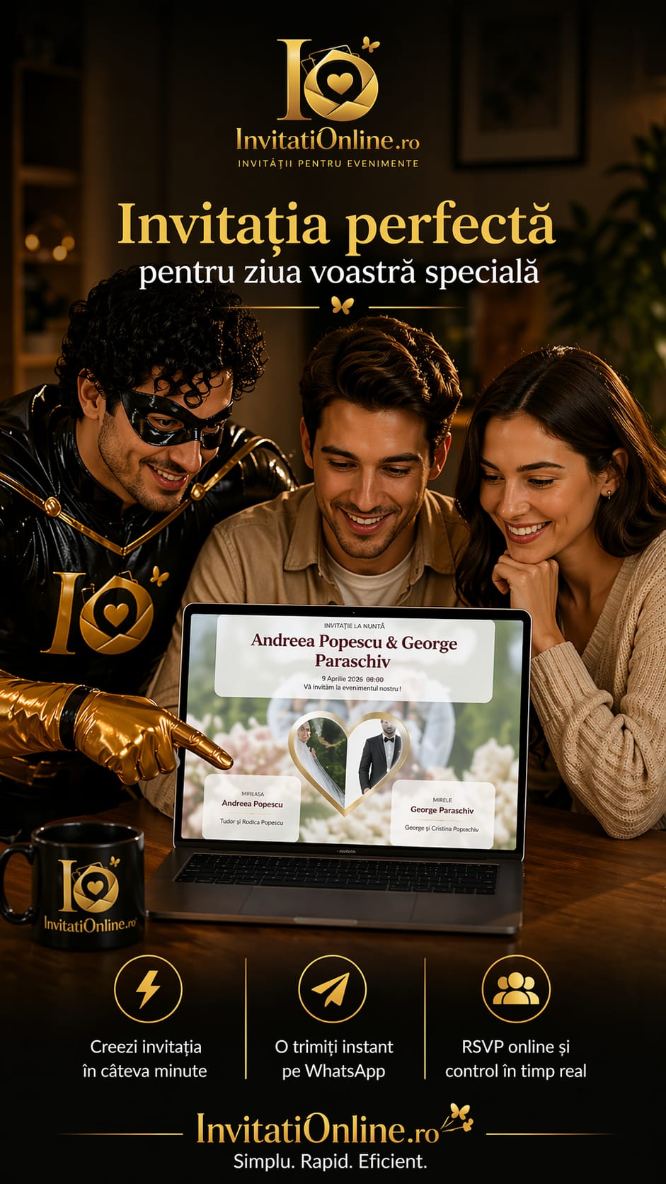 Invitația perfectă pentru nuntă